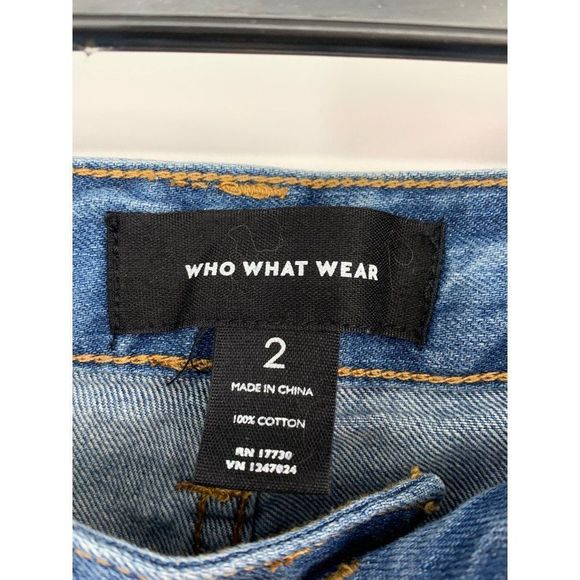 Women’s Who What Where Target Boyfriend Cuffed Crop Jeans Size 2 1804 - Picture 4 of 6